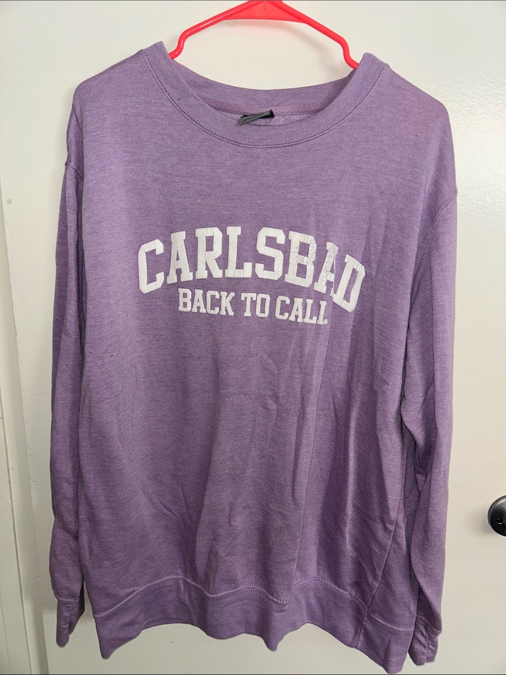 Carlsbad 'Back to Cali' Purple Crewneck Sweatshirt